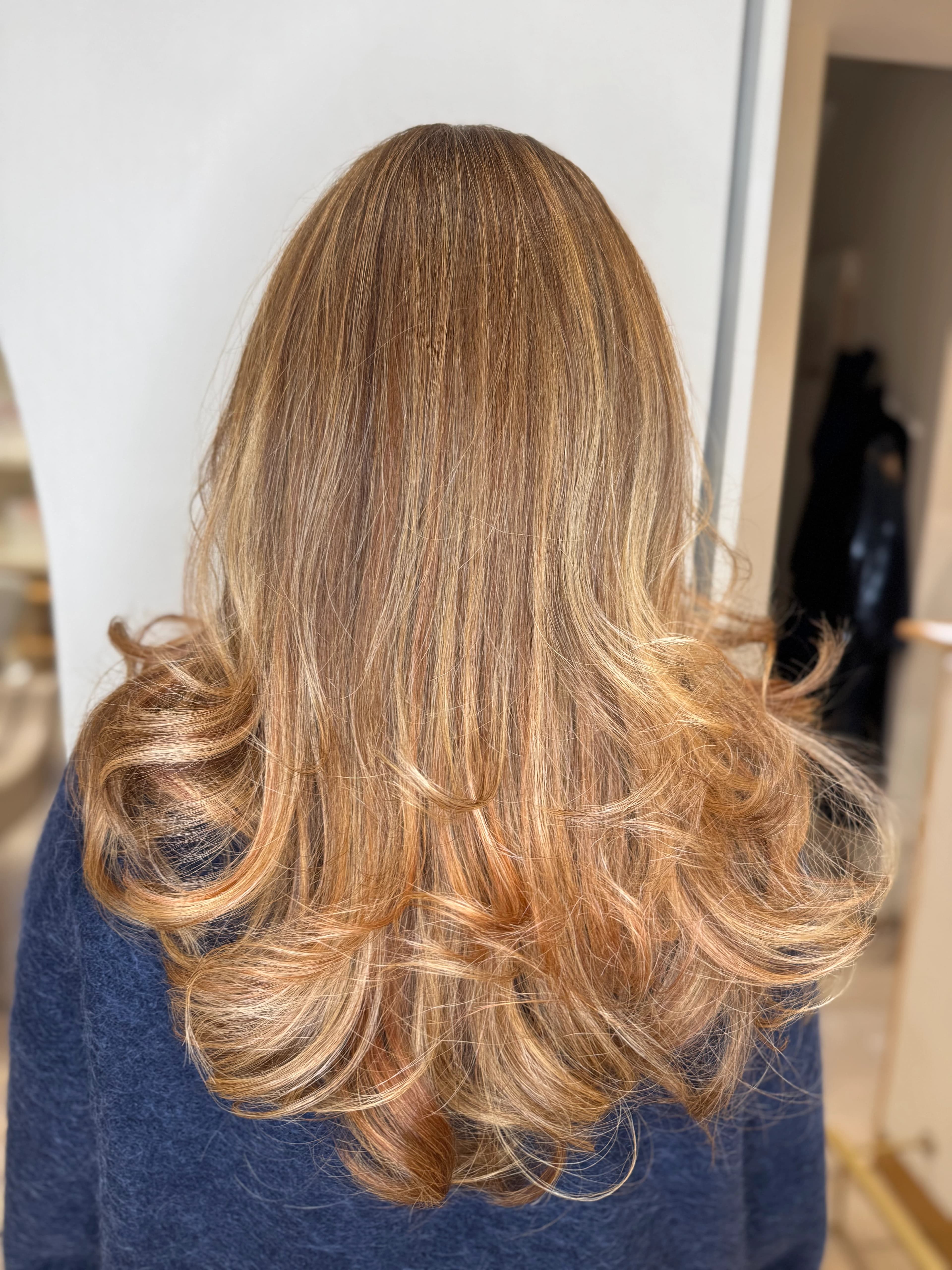 Balayage resultaat kapsalon Brugge